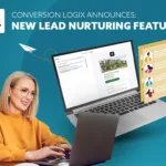 Woman wearing glasses working on her computer creating a lead nurturing campaign